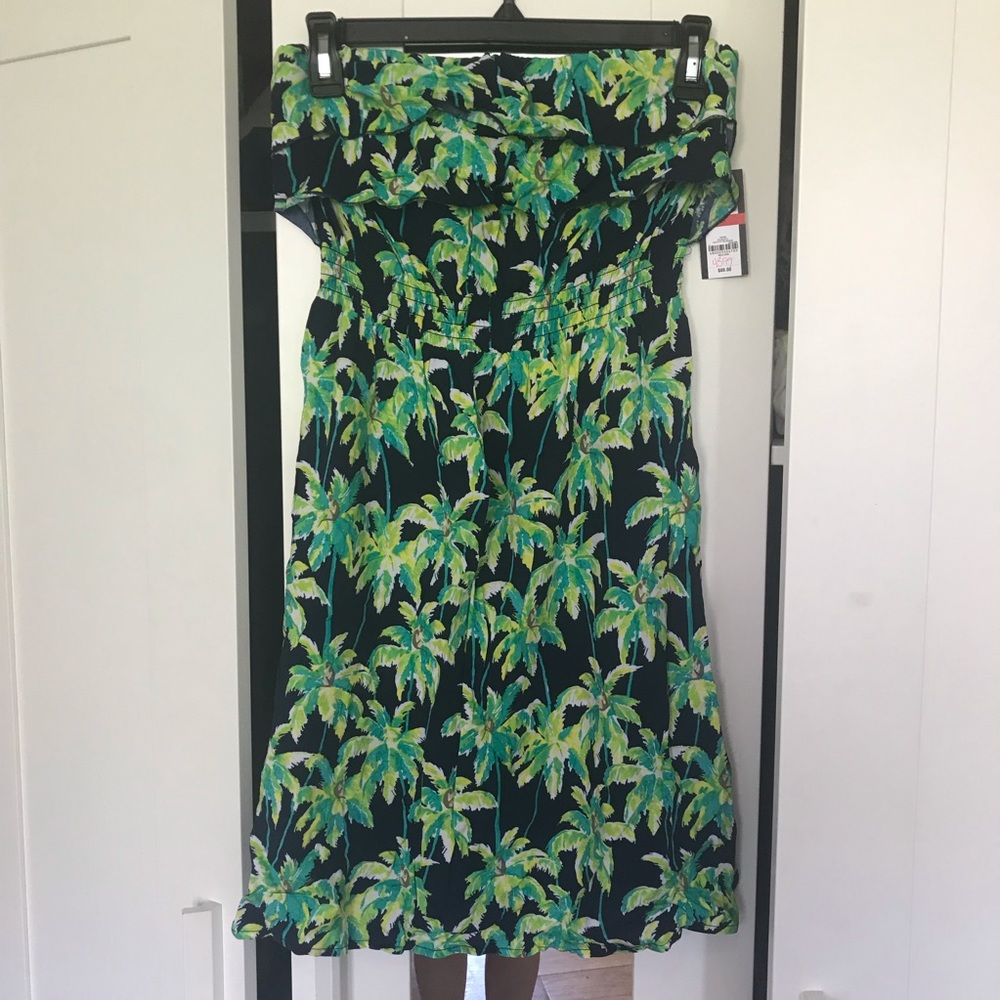 NWT Tropical Strapless crown & ivy Sundress XS